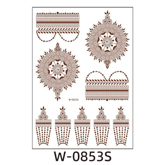 Brown Red Indian Hannah Waterproof Lace Tattoo Sticker $8.00 Dana Fashion Pattern: W0853S Size: 208x148mm Women's Accessories Product information: Pattern: W-0846S,W-0847S,W-0848S,W-0849S,W-0850S,W-0851S,W-0852S,W-0853S,W-0854S,W-0737S,W-0738S,W-0739S,W-0