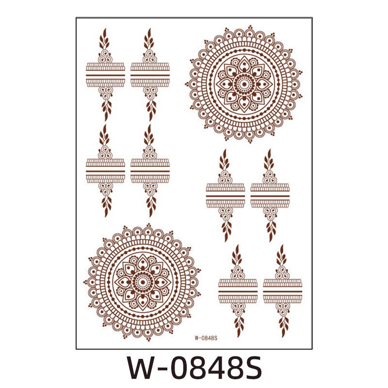 Brown Red Indian Hannah Waterproof Lace Tattoo Sticker $8.00 Dana Fashion Pattern: W0848S Size: 208x148mm Women's Accessories Product information: Pattern: W-0846S,W-0847S,W-0848S,W-0849S,W-0850S,W-0851S,W-0852S,W-0853S,W-0854S,W-0737S,W-0738S,W-0739S,W-0