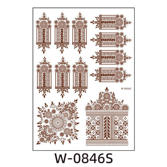 Brown Red Indian Hannah Waterproof Lace Tattoo Sticker $8.00 Dana Fashion Pattern: W0846S Size: 208x148mm Women's Accessories Product information: Pattern: W-0846S,W-0847S,W-0848S,W-0849S,W-0850S,W-0851S,W-0852S,W-0853S,W-0854S,W-0737S,W-0738S,W-0739S,W-0