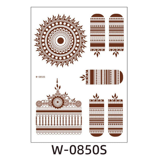 Brown Red Indian Hannah Waterproof Lace Tattoo Sticker $8.00 Dana Fashion Pattern: W0850S Size: 208x148mm Women's Accessories Product information: Pattern: W-0846S,W-0847S,W-0848S,W-0849S,W-0850S,W-0851S,W-0852S,W-0853S,W-0854S,W-0737S,W-0738S,W-0739S,W-0