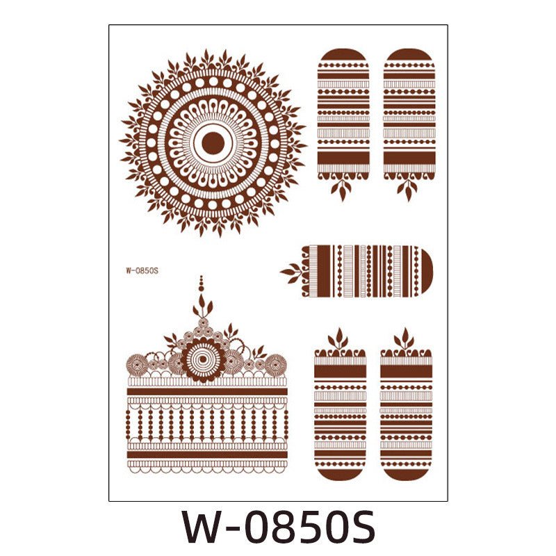 Brown Red Indian Hannah Waterproof Lace Tattoo Sticker $8.00 Dana Fashion Pattern: W0850S Size: 208x148mm Women's Accessories Product information: Pattern: W-0846S,W-0847S,W-0848S,W-0849S,W-0850S,W-0851S,W-0852S,W-0853S,W-0854S,W-0737S,W-0738S,W-0739S,W-0