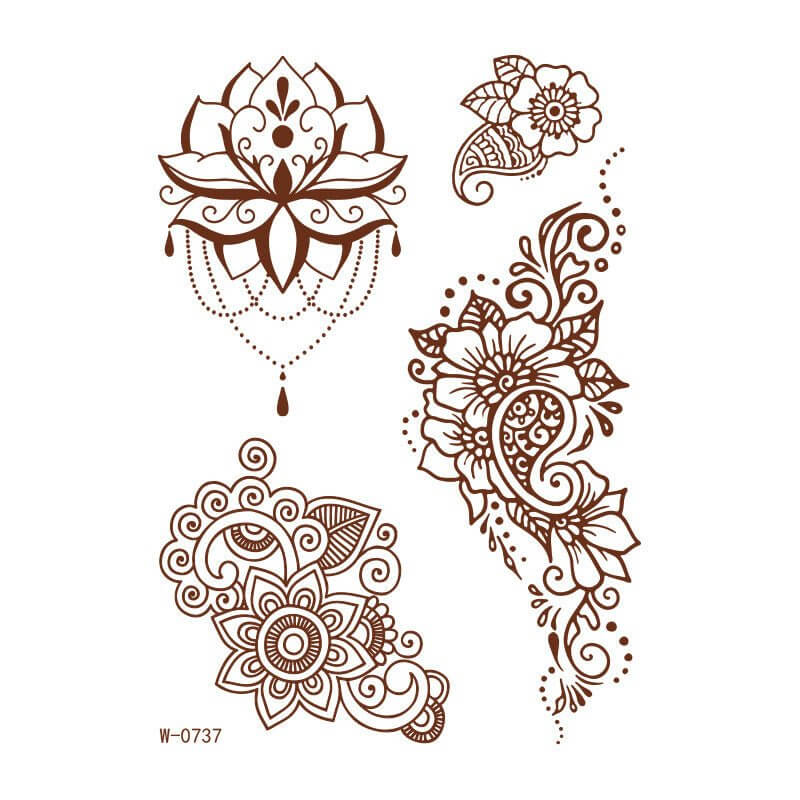 Brown Red Indian Hannah Waterproof Lace Tattoo Sticker $8.00 Dana Fashion Pattern: W0737S Size: 208x148mm Women's Accessories Product information: Pattern: W-0846S,W-0847S,W-0848S,W-0849S,W-0850S,W-0851S,W-0852S,W-0853S,W-0854S,W-0737S,W-0738S,W-0739S,W-0