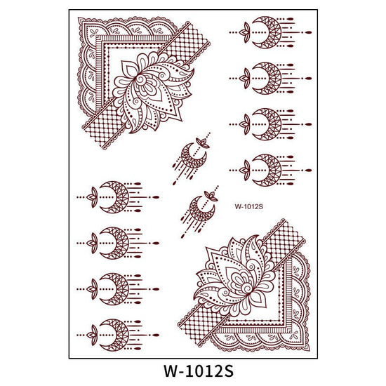 Brown Red Indian Hannah Waterproof Lace Tattoo Sticker $8.00 Dana Fashion Pattern: W1012S Size: 208x148mm Women's Accessories Product information: Pattern: W-0846S,W-0847S,W-0848S,W-0849S,W-0850S,W-0851S,W-0852S,W-0853S,W-0854S,W-0737S,W-0738S,W-0739S,W-0