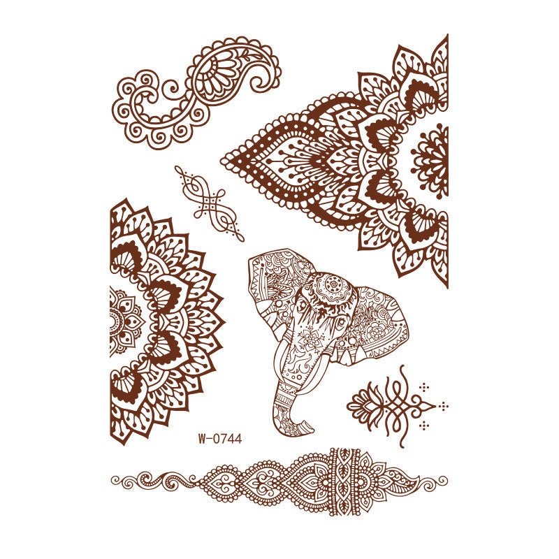 Brown Red Indian Hannah Waterproof Lace Tattoo Sticker $8.00 Dana Fashion Pattern: W0744S Size: 208x148mm Women's Accessories Product information: Pattern: W-0846S,W-0847S,W-0848S,W-0849S,W-0850S,W-0851S,W-0852S,W-0853S,W-0854S,W-0737S,W-0738S,W-0739S,W-0