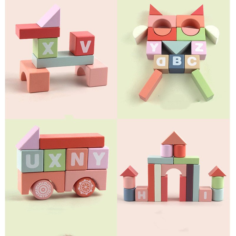 Building blocks assembling intellectual toys $53.18 Dana Fashion Color: Building Blocks Toys & Hobbies Material: wooden Packing method: color box Ability training: grasping, using hands and brains, intellectual development, hand-eye coordination Building