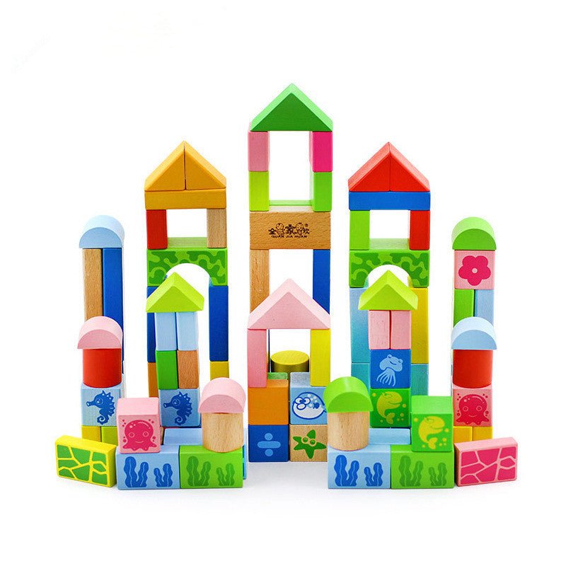 Building blocks educational toys $76.55 Dana Fashion Style: 100 blocks Toys & Hobbies Baby name: Ocean 100 puzzle blocks Suitable age: over 24 months Number of blocks: 100 Wood material: imported beech + maple Paint surface: non-toxic environmentally frie