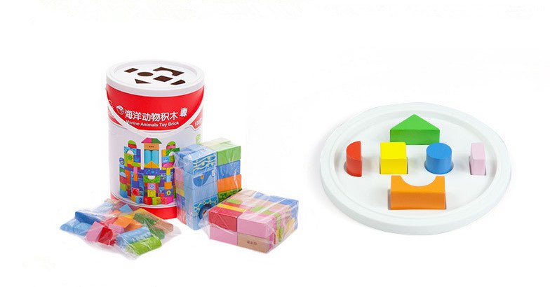 Building blocks educational toys $76.55 Dana Fashion Style: 100 blocks Toys & Hobbies Baby name: Ocean 100 puzzle blocks Suitable age: over 24 months Number of blocks: 100 Wood material: imported beech + maple Paint surface: non-toxic environmentally frie