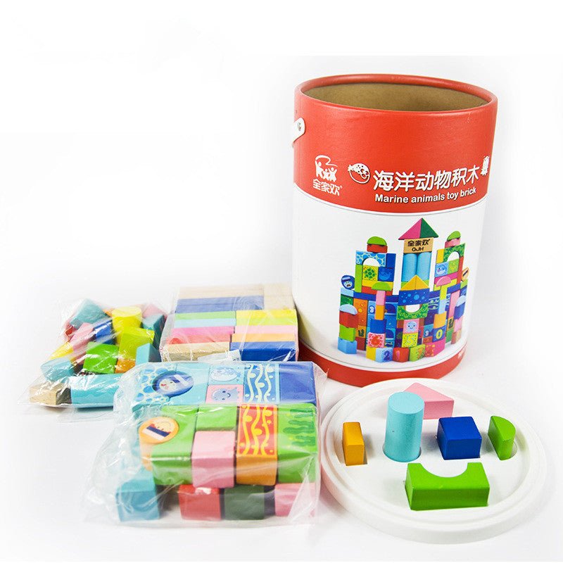 Building blocks educational toys $76.55 Dana Fashion Style: 100 blocks Toys & Hobbies Baby name: Ocean 100 puzzle blocks Suitable age: over 24 months Number of blocks: 100 Wood material: imported beech + maple Paint surface: non-toxic environmentally frie