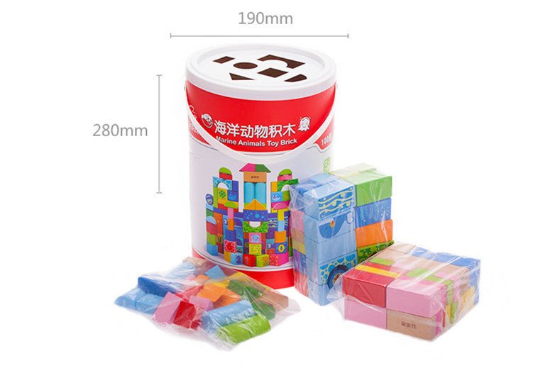 Building blocks educational toys $76.55 Dana Fashion Style: 100 blocks Toys & Hobbies Baby name: Ocean 100 puzzle blocks Suitable age: over 24 months Number of blocks: 100 Wood material: imported beech + maple Paint surface: non-toxic environmentally frie