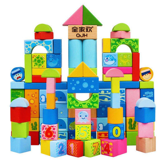 Building blocks educational toys $76.55 Dana Fashion Style: 100 blocks Toys & Hobbies Baby name: Ocean 100 puzzle blocks Suitable age: over 24 months Number of blocks: 100 Wood material: imported beech + maple Paint surface: non-toxic environmentally frie