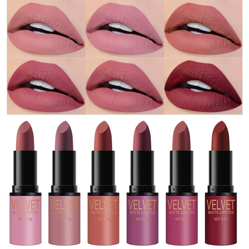 Bullet Matte Lipstick Set Matte Waterproof $28.91 Dana Fashion Color: L2198 makeup Product information: Shelf life: 3 years Ingredients: wax Makeup effect: non-stick cup Size: 16.8cm*10.1cm*2.7cm Packing list: Lipstick X6PCS