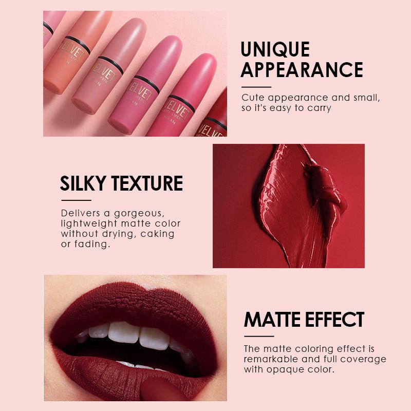 Bullet Matte Lipstick Set Matte Waterproof $28.91 Dana Fashion Color: L2198 makeup Product information: Shelf life: 3 years Ingredients: wax Makeup effect: non-stick cup Size: 16.8cm*10.1cm*2.7cm Packing list: Lipstick X6PCS