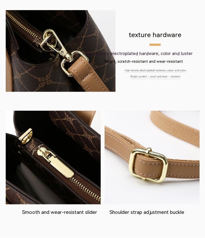 Business Commute Shoulder Bag Large Capacity Totes $85.00 Dana Fashion Color: Presbyopic Women's Bags Product information: Lining texture: Polyester Applicable scenarios: Daily matching Color: presbyopic Outer bag type: open pocket Hardness: medium and so
