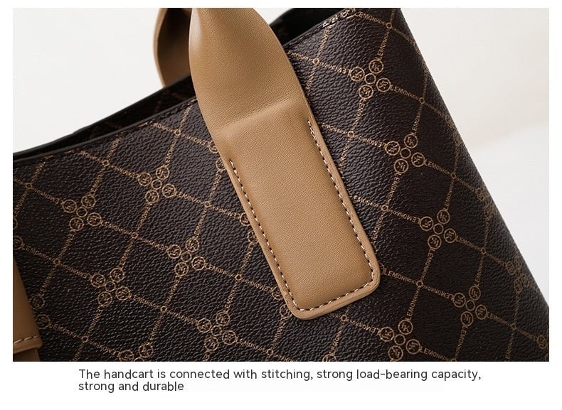 Business Commute Shoulder Bag Large Capacity Totes $85.00 Dana Fashion Color: Presbyopic Women's Bags Product information: Lining texture: Polyester Applicable scenarios: Daily matching Color: presbyopic Outer bag type: open pocket Hardness: medium and so