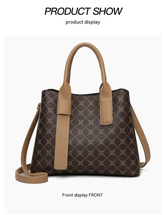 Business Commute Shoulder Bag Large Capacity Totes $85.00 Dana Fashion Color: Presbyopic Women's Bags Product information: Lining texture: Polyester Applicable scenarios: Daily matching Color: presbyopic Outer bag type: open pocket Hardness: medium and so