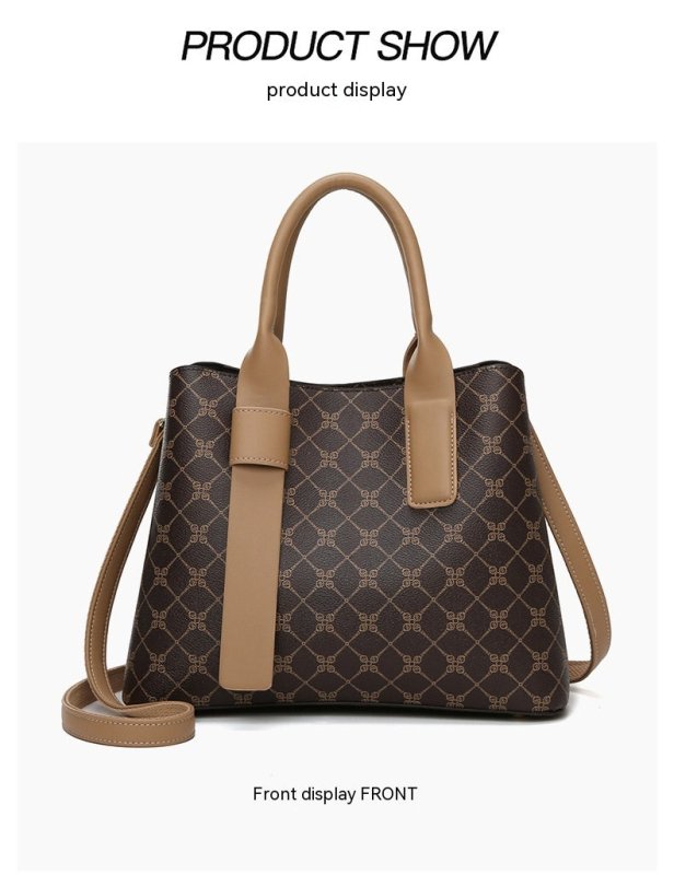 Business Commute Shoulder Bag Large Capacity Totes $85.00 Dana Fashion Color: Presbyopic Women's Bags Product information: Lining texture: Polyester Applicable scenarios: Daily matching Color: presbyopic Outer bag type: open pocket Hardness: medium and so