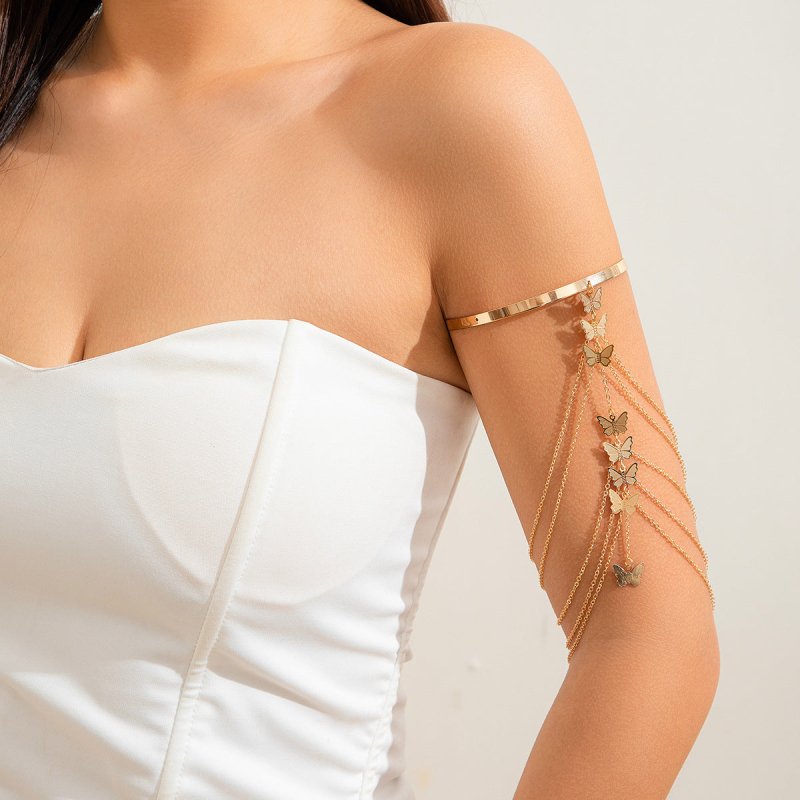 Butterfly Flower Tassel Bracelet Star Shell $12.00 Dana Fashion Color: 01 Gold 0313 Purity: Bracelet Women's Accessories Product information: Treatment Process: Electroplating Color: 01 Gold 0313,01 White K 0313,02 gold 0314,02 White K 0314,03 gold 0315,0