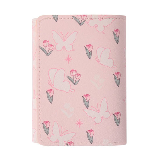 Butterfly-patterned Short Style Three-fold Wallet Multifunction $19.00 Dana Fashion Color: Simple Pen Rose Women's Bags Product information: Color: beige dot rose, pink rose, simple pen rose, black dot Rose Function: waterproof, wear-resistant, and storab