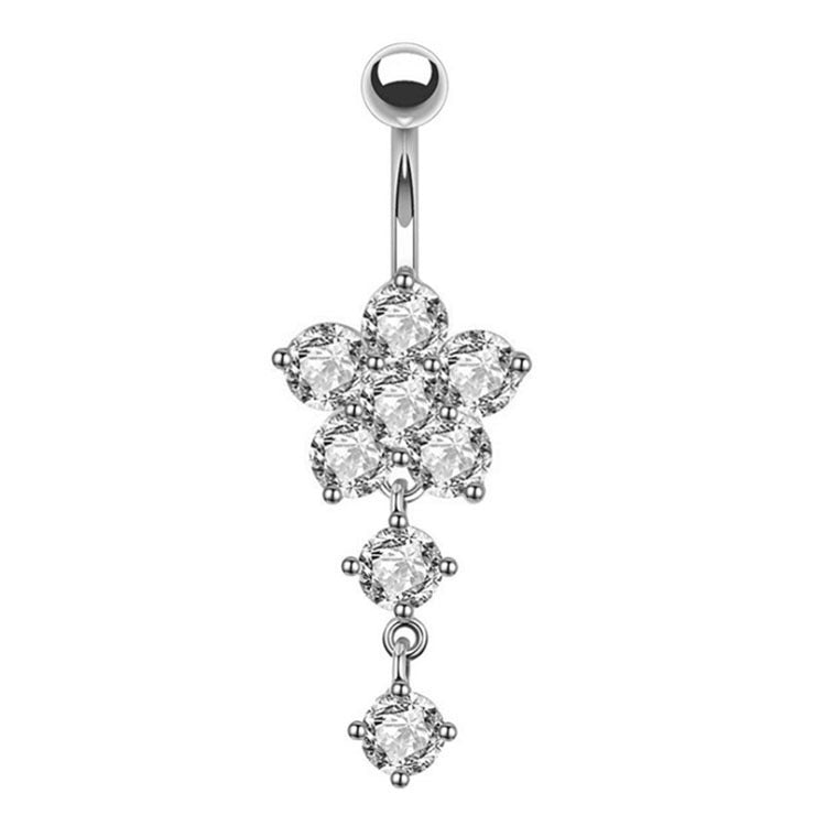 Butterfly Stainless Steel Plus Copper Parts Piercing Jewelry $13.00 Dana Fashion Color: SUNFLOWER Silver Women's Accessories Product information: Type: navel decoration Treatment Process: Electroplating Color: four diamonds-silver, four diamonds-gold, fou