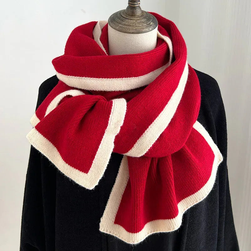 Color Matching Scarf Knitted Wool Scarf - DanaFashionstore