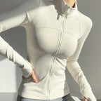 New UV-proof Yoga Clothes Stand-up Collar Slim Fit Coat - DanaFashionstore
