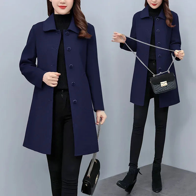 Autumn And Winter Woolen Coat Women - DanaFashionstore