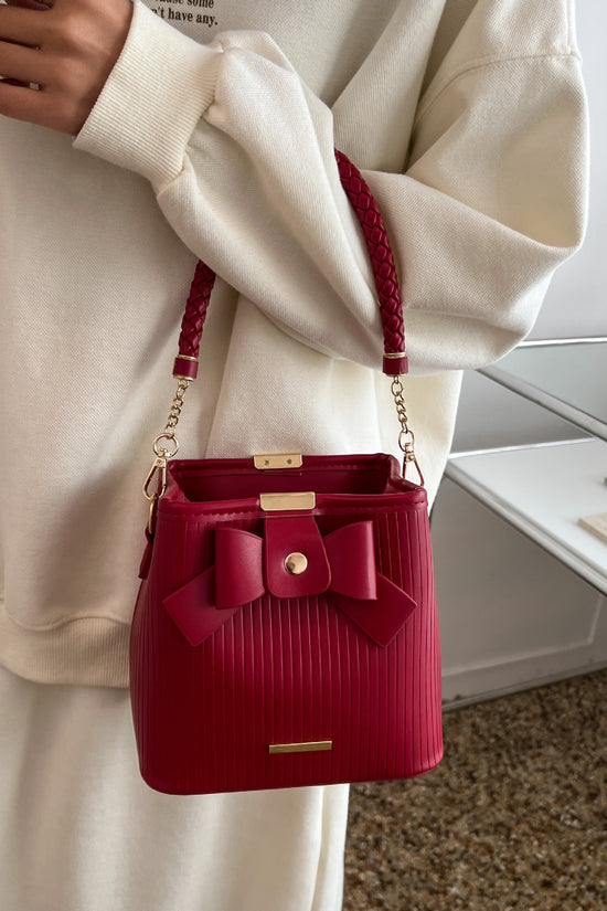 New Special-interest Design Bowknot Color Matching Shoulder Messenger Bag - Dana Fashion