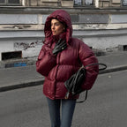Women's Graceful Stand Collar Hooded Cotton Jacket 2026 - Winter Coat - DanaFashionstore