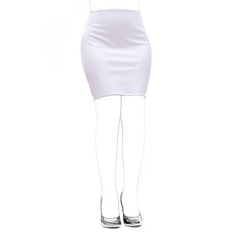 Aisle's Sexy Black Soft PU Sexy Tight-fitting Bag Field Training Short Skirt - DanaFashionstore