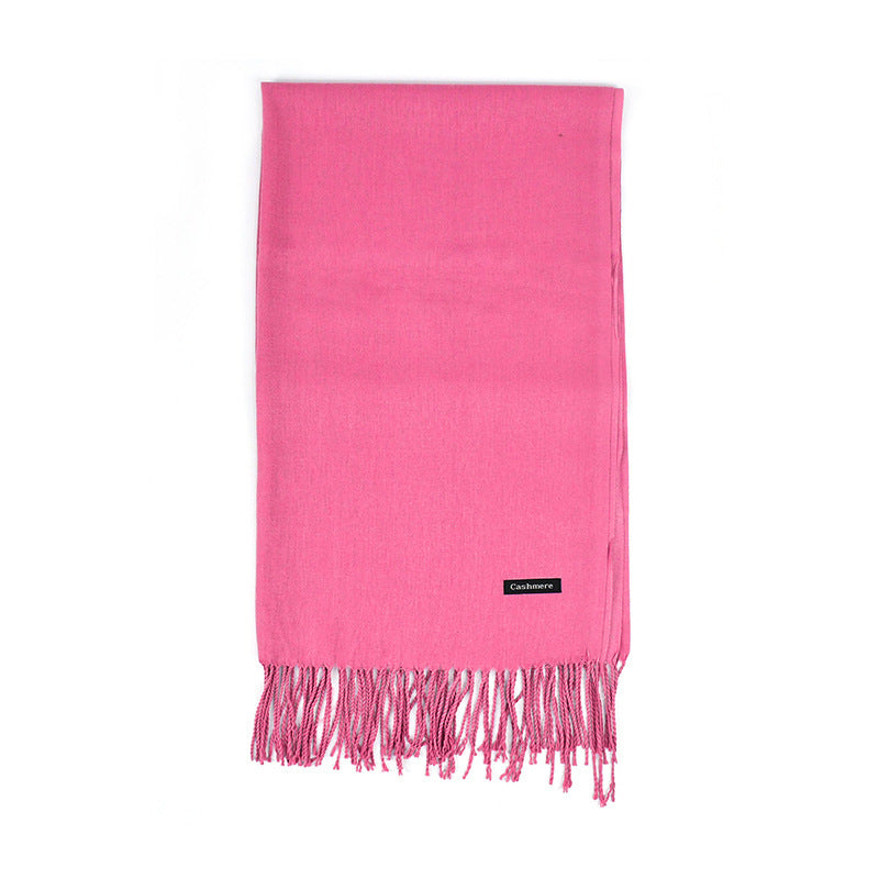 Annual Meeting Warm Cashmere Tassel Scarf