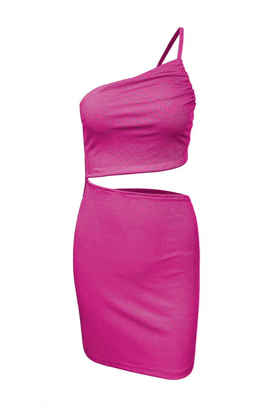 Design Sense Niche Shoulder Drawstring Dress Women