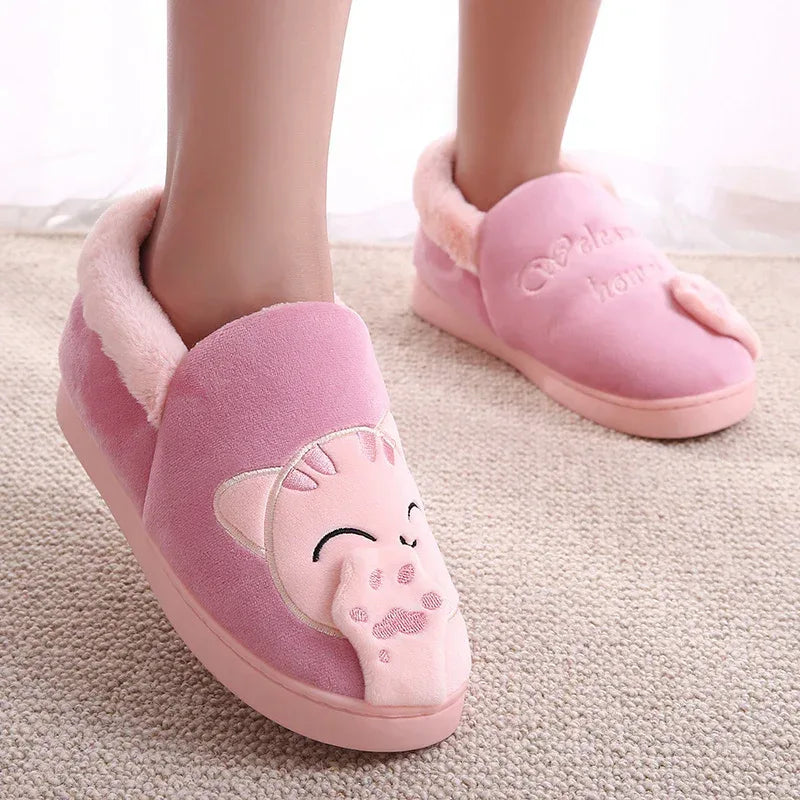 Cotton Slippers Women Platform Bag With Home - DanaFashionstore