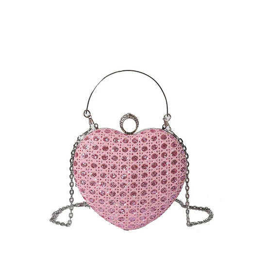 Women's Chain Bag High-grade Messenger Bag Heart Shape - DanaFashionstore