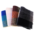 Plaid Mohair Scarf Colored Ladies - DanaFashionstore
