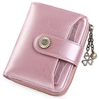 Oil Wax Genuine Leather Lady's Wallet European And American Style - DanaFashionstore