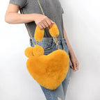 Love Bags Soft Plush Handbags Women Valentine's Day Party Bag - DanaFashionstore