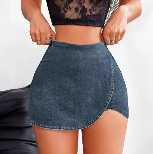 Slim-fit Denim Skirt Shorts For Women - DanaFashionstore