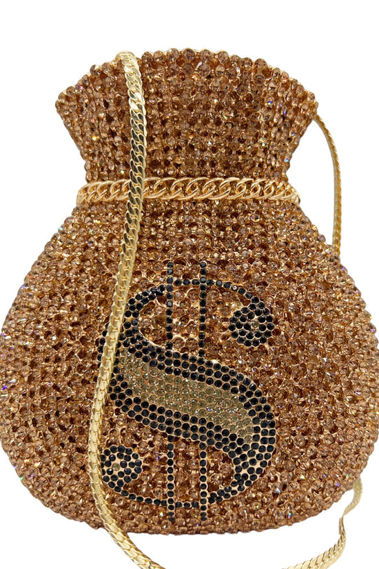 Trade Hollow Metal Purse Full Diamond Clutch - Dana Fashion