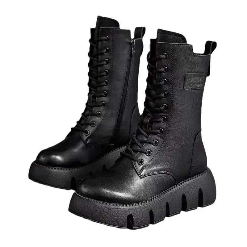 Fleece-lined Thick Cotton Mid-calf Women's Single Boots - DanaFashionstore