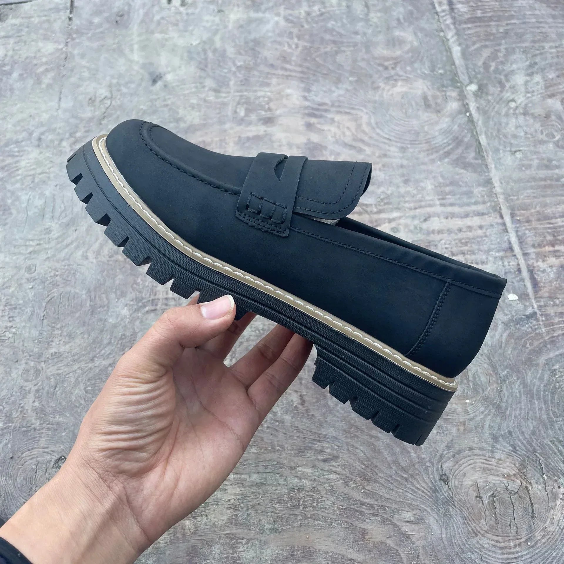 Leather Plus Size Casual Women's Shoes - DanaFashionstore