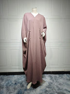 Muslim Women's Wear Modest Modern Fashion Turkish Striped Casual Plus Size Abaya Cardigan Robe - DanaFashionstore