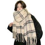 Fashion Scarf Casual Plaid Printed Warm Neck Protection Scarf - DanaFashionstore