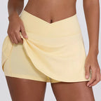 Shockproof High Elastic Brushed Fitness Tennis Skirt - DanaFashionstore