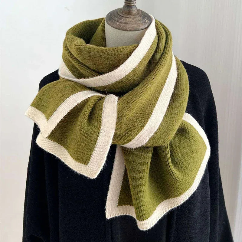 Color Matching Scarf Knitted Wool Scarf - DanaFashionstore