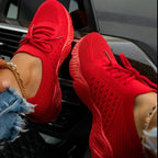 Women's Sneaker Thick Bottom Solid Color Dad Shoes - DanaFashionstore