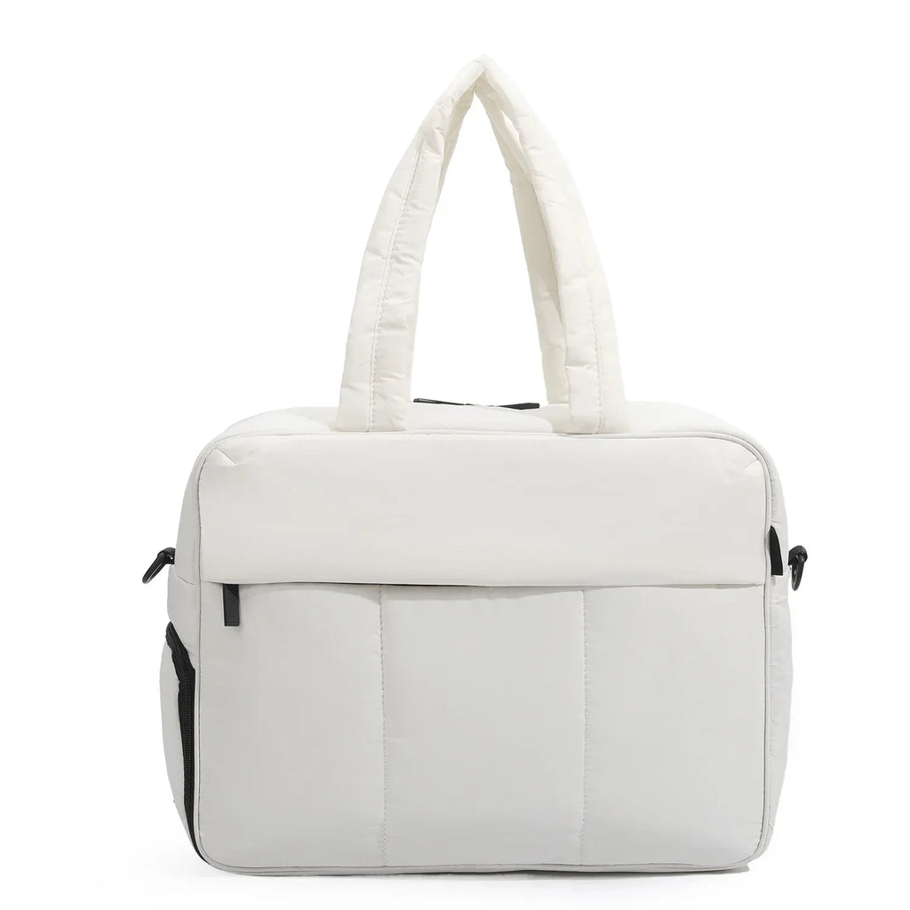 Down Handbags Winter Travel Duffle Bag With Shoes Compartment Portable Sports Yoga Gym Fitness Shoulder Bags For Weekender Overnight Tote Women - DanaFashionstore