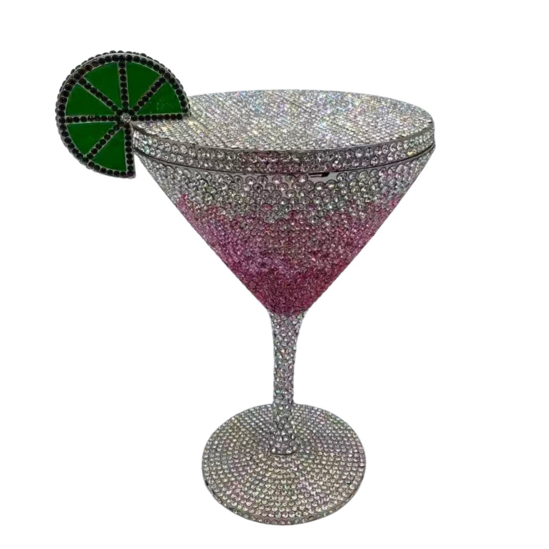 Cocktail Goblet Diamond Dinner Hand Bag - Dana Fashion