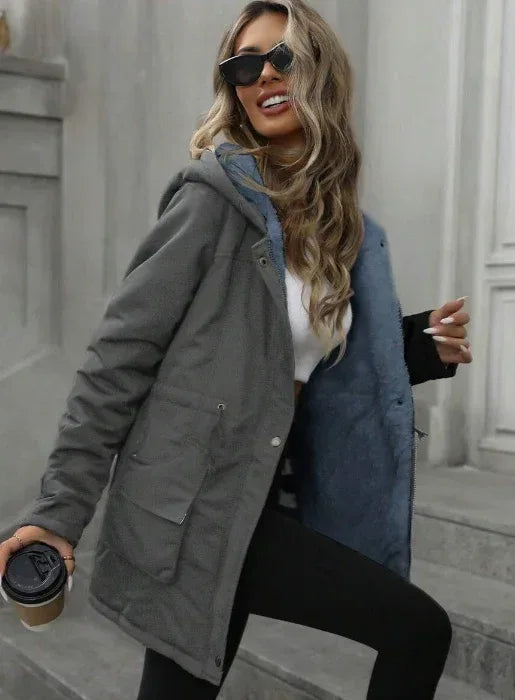 Aveloria Fashion Hooded Zip-Up 2026 - Loose Casual Versatile Jacket - DanaFashionstore