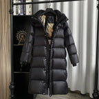 White Duck Down Mid-Length Jacket 2026 - Women's Winter Coat - DanaFashionstore