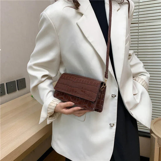 Portable Shoulder Messenger Bag Horizontal Square - DanaFashionstore